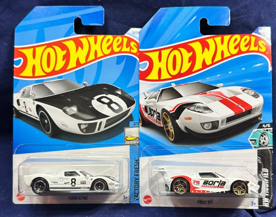 ミニカー Hot Wheels Ford GT40 Hot Wheels Ford GT40 White #12 12/250 - 2024 Factory Fresh