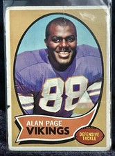 1970 Topps #59 Alan Page Rookie RC (see crease&nick) Minnesota Vikings HOF 🏈