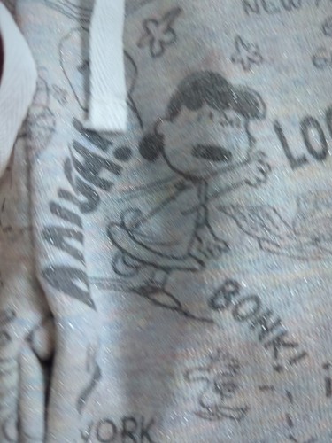 Appaman Peanuts Jogger Sweatpants Sparkle Cloud Gray Kid Size 5 Charlie Brown - Picture 4 of 7