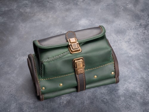 Borsa per pipa e tabacco custodia in pelle per pipa da fumo e accessori - Foto 9 di 15