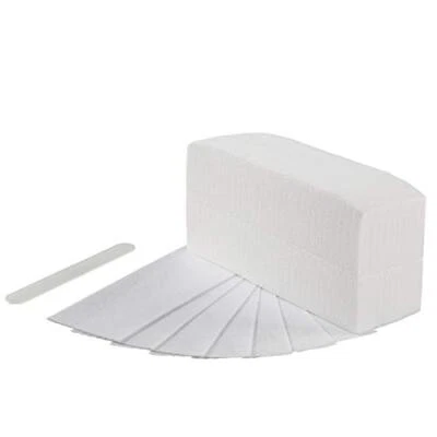 200 PIECES LARGE NON-WOVEN WAX STRIPS Tiras de cera para depilación de 200 piezas para cara y cuerpo