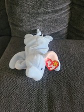 1995- retired Peanut beanie baby with tag errors- light blue