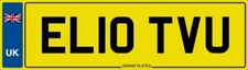 ELLIOT ELIOT ELLIOTT NUMBER PLATE ELIOTT CAR REG EL10 TVU FEES PAID ELI ELY EL