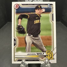 2021 Bowman Draft Jackson Wolf #BD-141 San Diego Padres