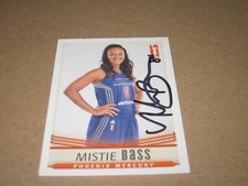 MISTIE BASS SIGNED AUTOGRAPHED 2016 RITTENHOUSE WNBA CARD SP 1/500 MERCURY