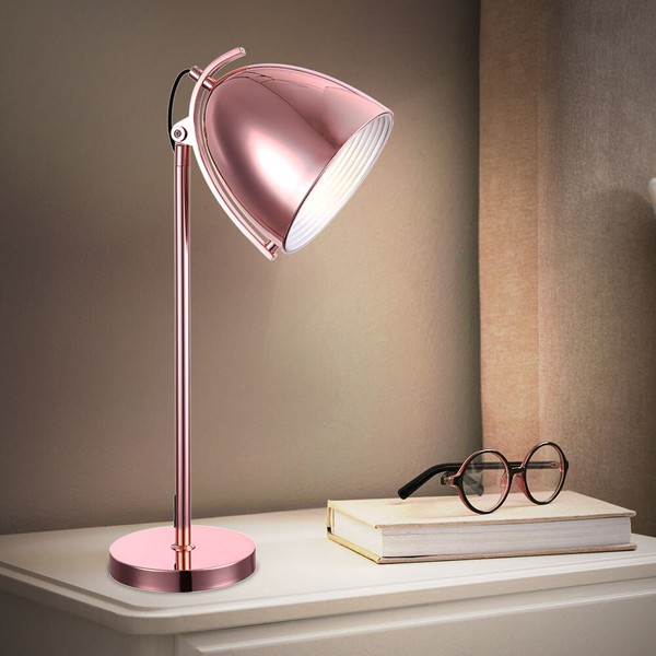 Luxus Tisch Leuchte Wohn Ess Zimmer Strahler Lese Kupfer Spot Lampe Schwenkbar-image