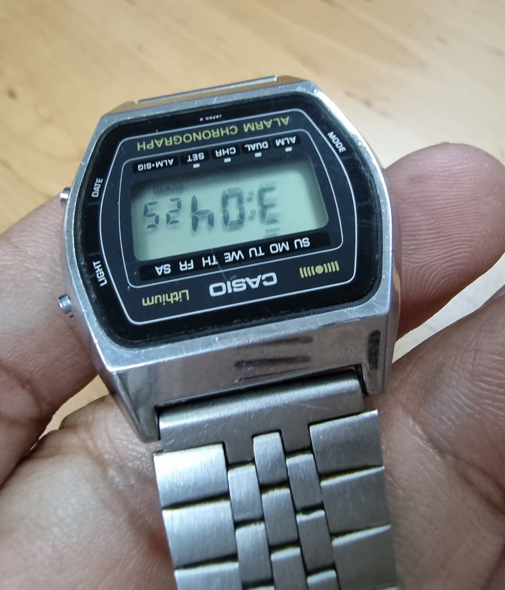 CASIO CE-6000 レジスター A127 Casio A657 Digital Alarm Chronograph Module 160 - rare vintage