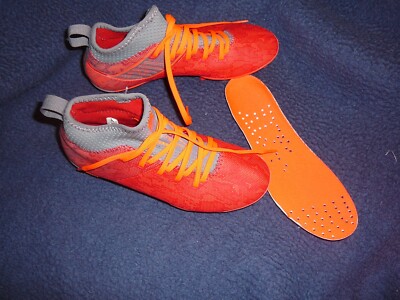 Schuhe Kinder Größe EU 32/  21cm Fußballschuhe -Marke Kipsta - Orange-Rot/Grau##