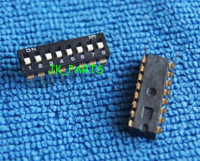 8 Way Dip Slide Switch 2.54mm Pitch Dial switch