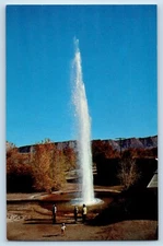 Woodside Utah UT Postcard Roadside Geyser Southeastern Price Green River c1960