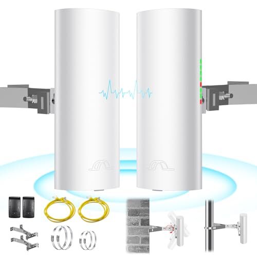 5.8G Wireless Bridge mit Mast/Wandhalterung - Starlink Internet verlängern - Bild 3 von 7