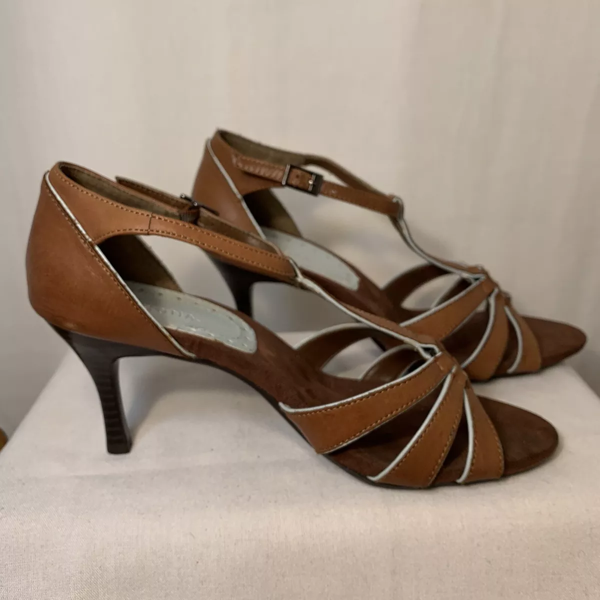 Merona Shoes High Heels Sandals Brown Size 7M Heels 2 Strappy eBay