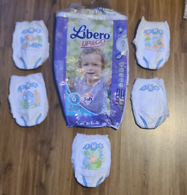 Vintage 00s Libero diapers up & go nappies 13-20 kgs 5 different motivs