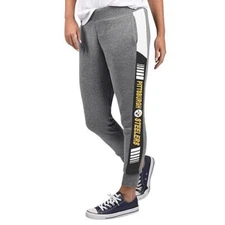 NFL Pittsburgh Steelers Officially Licensed Women's Fleece Tailgate Pants G-III