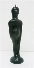 Esoteric Velon Black Man Figure, Magic Candless