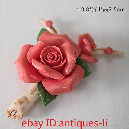 Chinese Porcelain, Beautiful Roses, Ceramic Home Decoration Ornaments - Picture 11 of 11