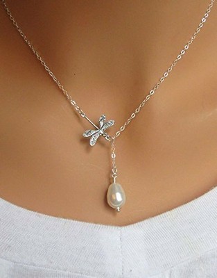 Sterling Silver Dragonfly Necklace 