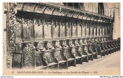APEP8-0535-29- SAINT-POL-DE-LEON - la basilique - les Stalles du choeur