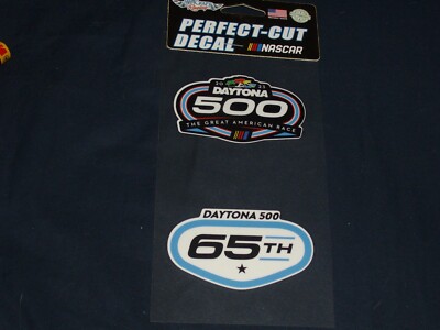 2023 DAYTONA SPEEDWAY ''DAYTONA 500 65th '' PERFECT CUT DECAL  2 PACK
