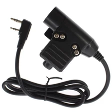 Tactical U94 PTT Key Cable Adapter for Motorola Icom Yaesu Kenwood HYT HAM Radio