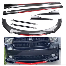 Front Bumper Lip Spoiler Splitter Side Skirt Carbon Fiber For Dodge Durango