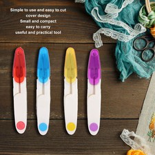 4 Pcs Thread Snips Small Compact U Shaped Fabric Scissors Embroidery Scissors wi