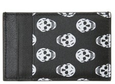 ALEXANDER MCQUEEN Skull Leather Card Case, Alternate, co