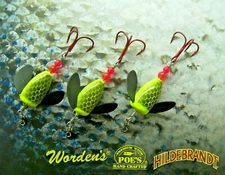 SPIN N GLO LOT 3 SPINNER LURE TROUT SALMON STEELHEAD ALASKA AUSTRALIA WORDEN'S