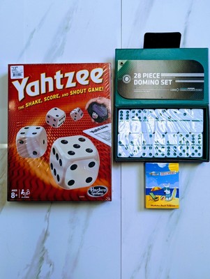 Yahtzee - Domino Set - Sketchers Playing Cards - Game Night Lot - New And Sealed