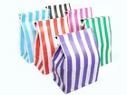 Paper Pick N Mix Sweet Bags Stripes - Coloured Wedding Favour Birthday Party