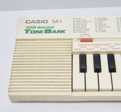 RARE Vintage SA-1 CASIO 100 Sound Tone Bank Keyboard - Vintage