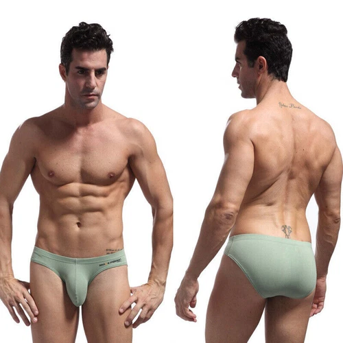 Brave Person Neu Herren Low Waist Baumwolle Slip Bikini Unterwäsche S-XL - Bild 23 von 27