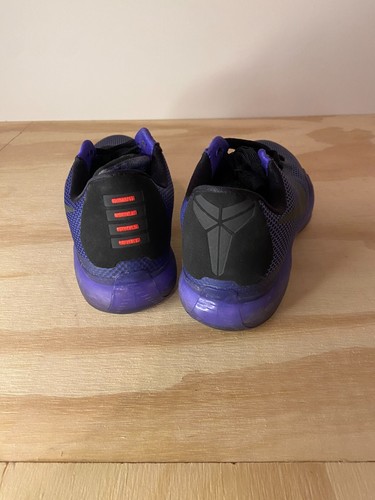 NIKE Kobe 10 Blackout 705317-005 Men’s Size 7.5 Violet Black Basketball Shoes - Picture 3 of 12