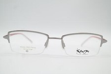 Kansai Yamamoto Ky-3085 Silver Red White Half-Rim Glasses Frame New