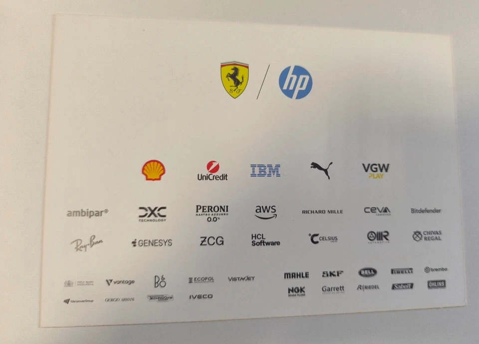 2025 SCUDERIA FERRARI F1 SF-25 ORIGINAL POSTCARD 15x21 SIGNED LECLERC & HAMILTON - Image 2 of 2