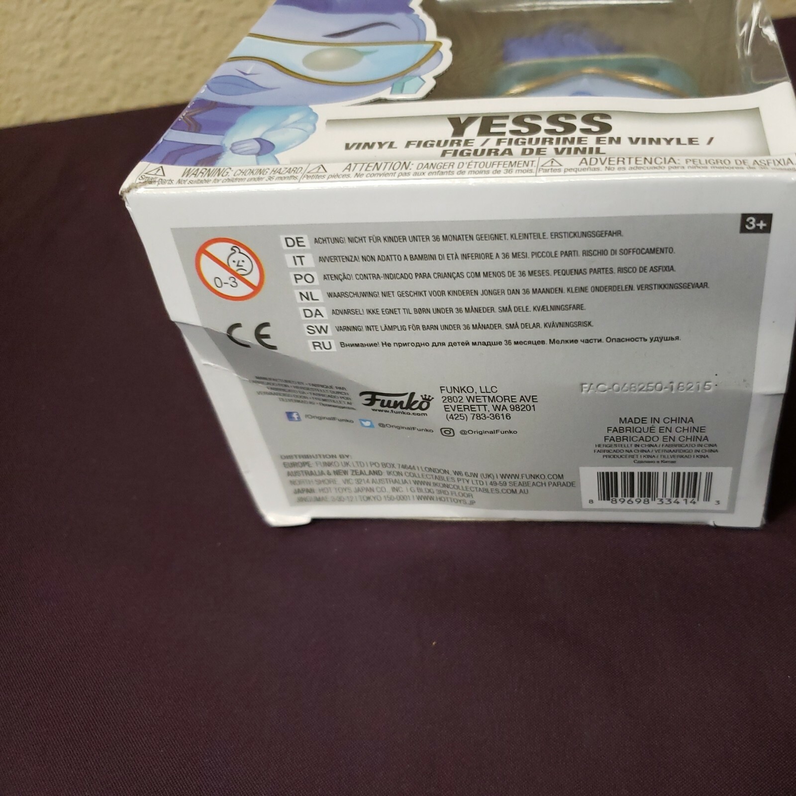 Funko POP! Ralph Breaks the Internet YESSS #09 + 4K BLU RAY NEW 