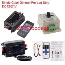 DC12-24V Single Color RF Wireless Dimmer Remote Controller Led Strip 5050 3528