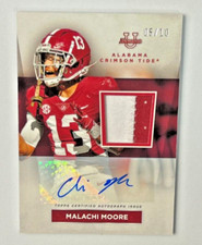 2023 Bowman University Alabama MALACHI MOORE RC Jersey Patch AUTO RPA 06/10