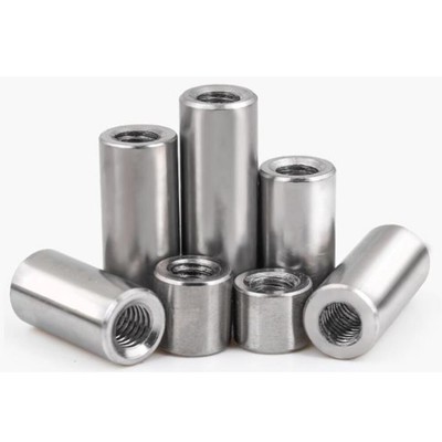 1PCS M16*30*Φ30 304 Stainless Steel Round Connection Nut Stud LongRod Bar Nuts