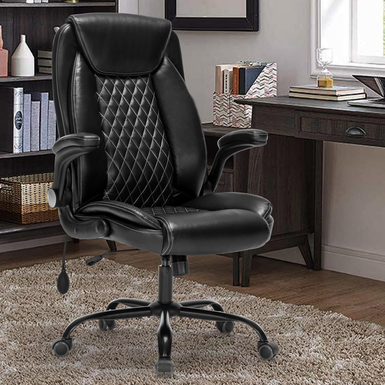 Ergonomic High Back Office Chair with Adjustable Lumbar Support
