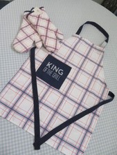NEW "KING OF THE GRILL" BBQ APRON  MITTS