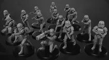 Star Wars Legion Stormtroopers EXPANSION Proxy Models 3d Printed