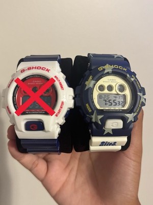   G-SHOCK DW-6900 DUO - RED & BLUE STAR  