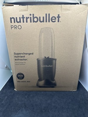 New NutriBullet Pro 900 Watt 32oz High Speed Personal Blender Red NB9-0901R2