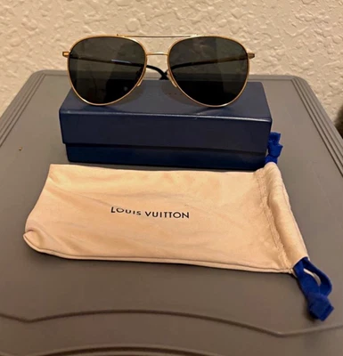 LOUIS VUITTON ゴールド アビエイターサングラス Louis Vuitton Aviator Sunglasses for Men for sale - eBay