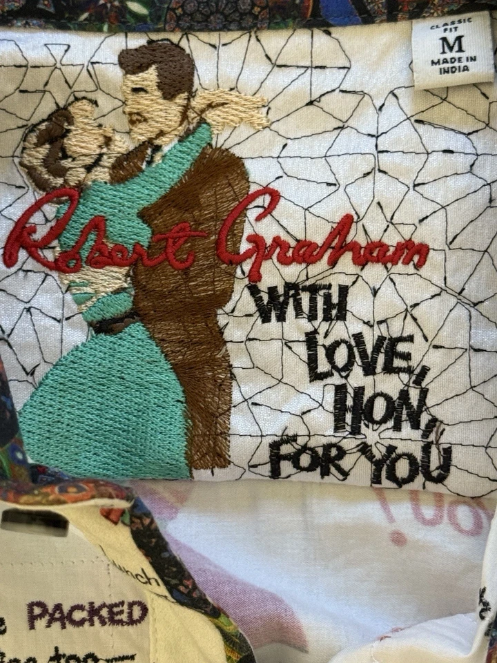 Robert Graham “With Love, Hon, For You” Limited Edition Men’s Shirt (Size M) - Image 3 of 4