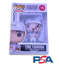 Yuki Tsunoda Signed F1 Funko Pop #15 PSA AUTO Oracle Red Bull Racing Formula One