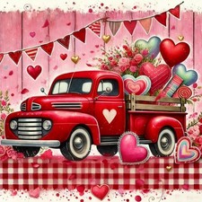 Valentine's Day Paint by Numbers Kit for Adults DIY Canvas Wall Art Decoration
