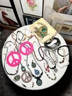 Lot of Vintage/Retro Boho Hippy Costume Jewelry Necklaces Bracelets Earrings Etc