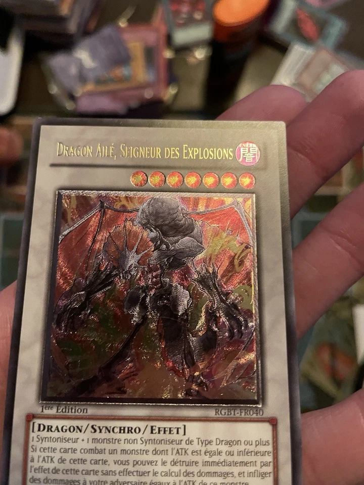 French Yu-Gi-Oh! Exploder Dragonwing Ultimate Rare RGBT-EN040 1st Edition NM - Image 3 of 4
